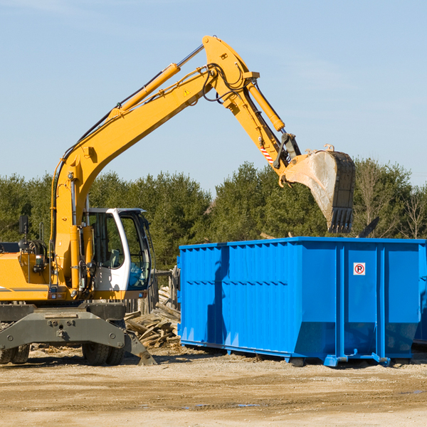 can i choose the location where the residential dumpster will be placed in Conway Michigan